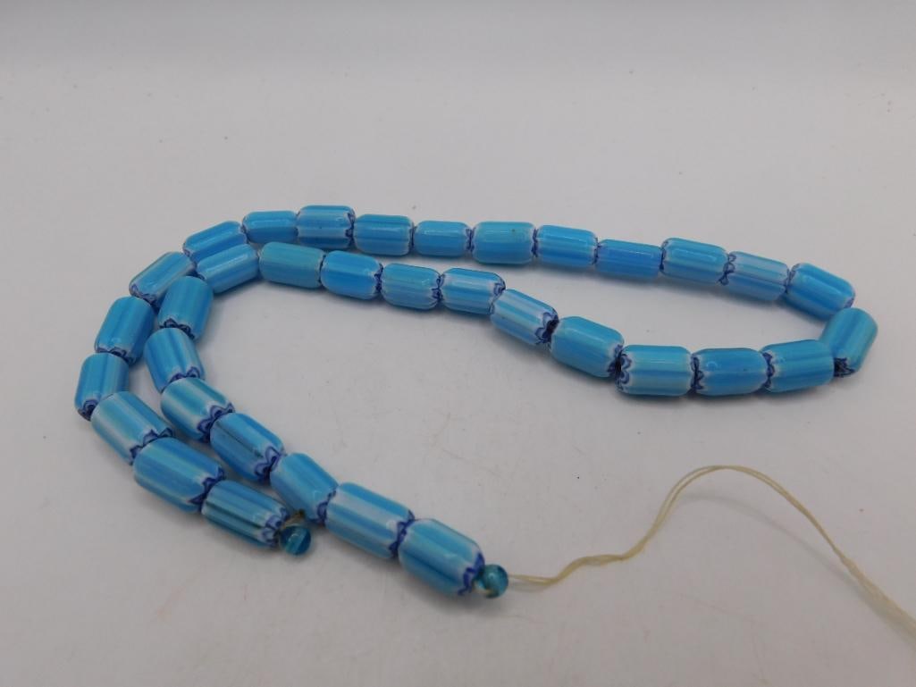 AFRICAN TRADE BEADS ROCK STONE LAPIDARY SPECIMEN: AFRICAN TRADE BEADS ROCK STONE LAPIDARY SPECIMEN