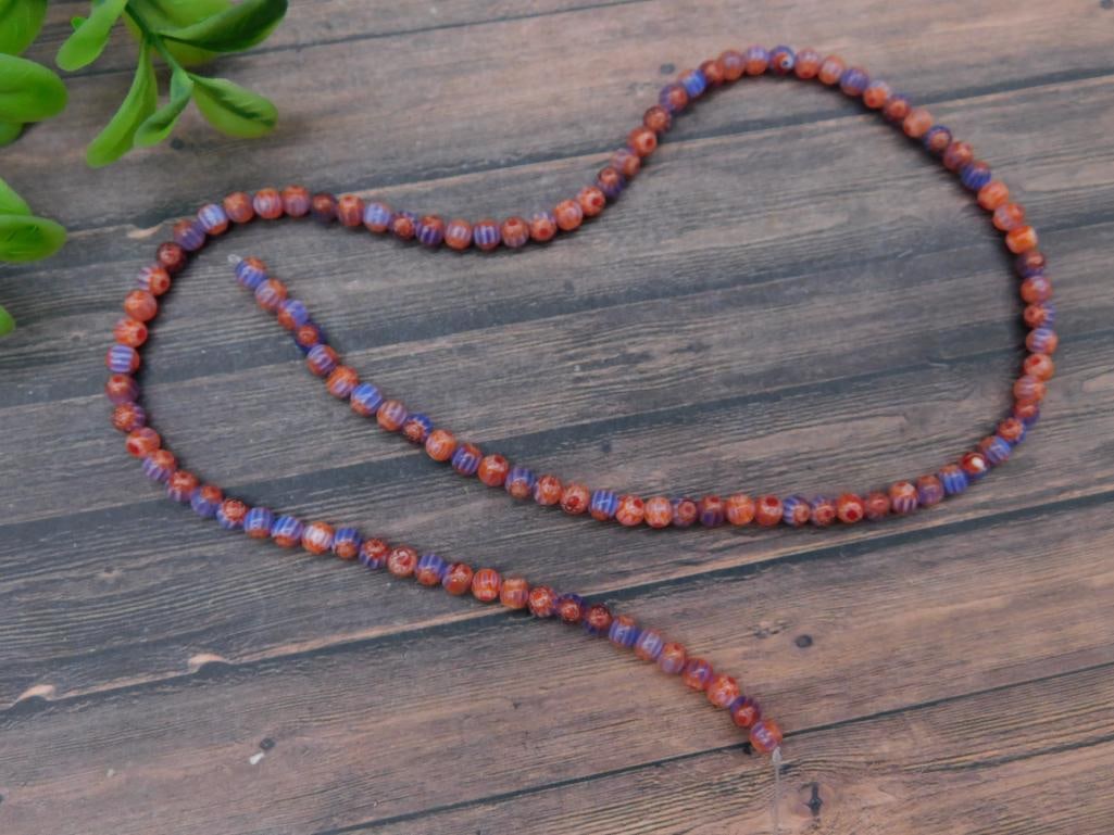 AFRICAN TRADE BEADS ROCK STONE LAPIDARY SPECIMEN: AFRICAN TRADE BEADS ROCK STONE LAPIDARY SPECIMEN