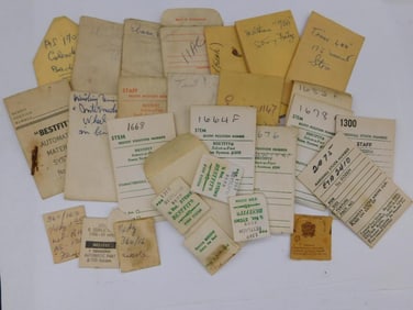 Vintage Industrial Labels and Tags WATCHMAKING WATCHMAKER TOOLS