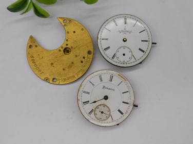 Antique Pocket Watch Movements and Dials WATCHMAKING WATCHMAKER TOOLS