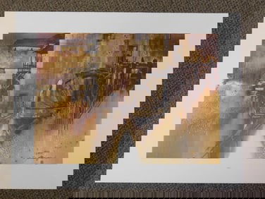 GRIST PRINT BY ARTIST JASON WILLIAMSON VINTAGE ANTIQUE