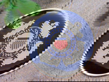 COAST GUARD CABOCHON MEDALLION