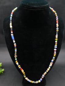 AFRICAN TRADE BEADS ROCK STONE LAPIDARY SPECIMEN
