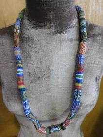 AFRICAN TRADE BEADS ROCK STONE LAPIDARY SPECIMEN