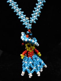 SEED BEAD NECKLACE ROCK STONE LAPIDARY SPECIMEN