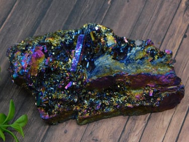 TITANIUM AMETHYST ROCK STONE LAPIDARY SPECIMEN