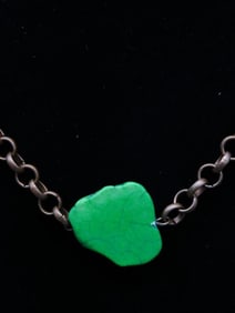 GENUINE STONE PENDANT ON CHAIN NECKLACE ROCK STONE LAPIDARY SPECIMEN