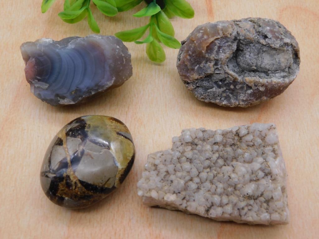 MIXED STONE LOT ROCK STONE LAPIDARY SPECIMEN: MIXED STONE LOT ROCK STONE LAPIDARY SPECIMEN
