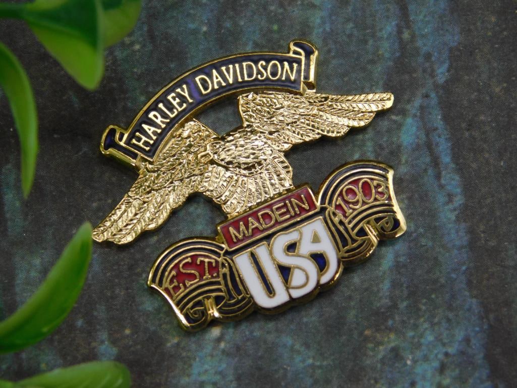 Harley Davidson Made in USA Lapel Pin: Harley Davidson Made in USA Lapel Pin