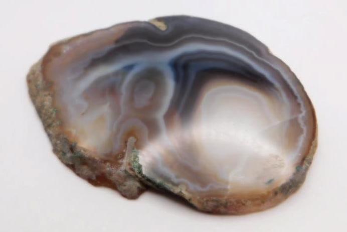 AGATE SLICE ROCK STONE LAPIDARY SPECIMEN: AGATE SLICE ROCK STONE LAPIDARY SPECIMEN