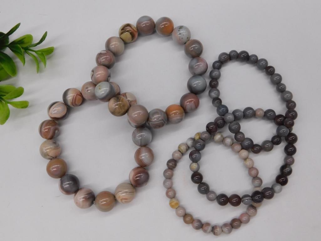 BEADED BRACELETS ROCK STONE LAPIDARY SPECIMEN: BEADED BRACELETS ROCK STONE LAPIDARY SPECIMEN