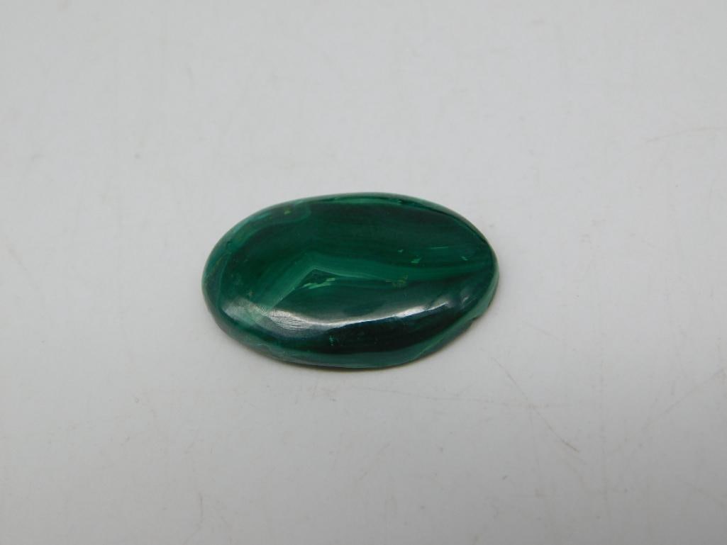 MALACHITE CABOCHON ROCK STONE LAPIDARY SPECIMEN: MALACHITE CABOCHON ROCK STONE LAPIDARY SPECIMEN