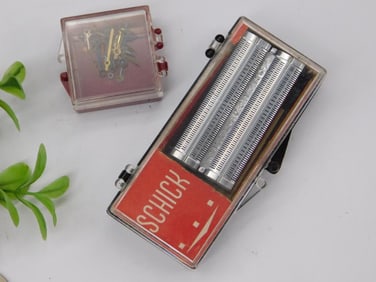 Vintage Schick Electric Razor With Accessories in Case Watchmaking Watchmaker Tools