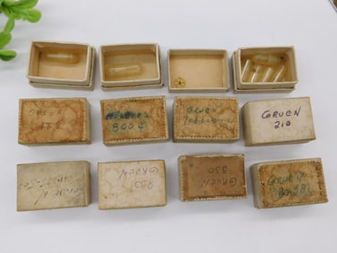 Gruen Watch Parts in Small Boxes Watchmaking Watchmaker Tools