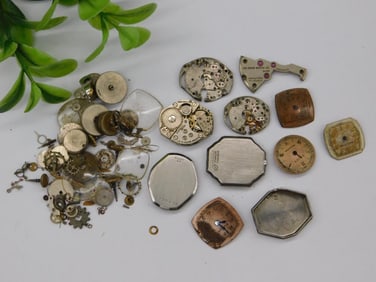 Vintage Watch Parts and Movements Watchmaking Watchmaker Tools