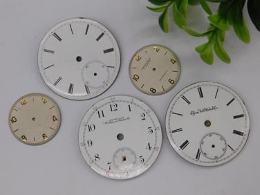 Vintage Watch Faces in Various Styles Watchmaking Watchmaker Tools