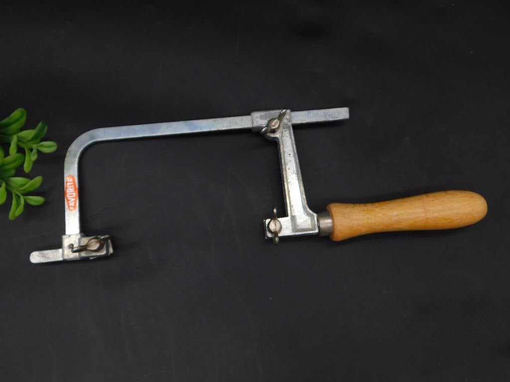 Vintage Favorite Coping Saw with Wooden Handle Watchmaking Watchmaker Tools: Vintage Favorite Coping Saw with Wooden Handle Watchmaking Watchmaker Tools
