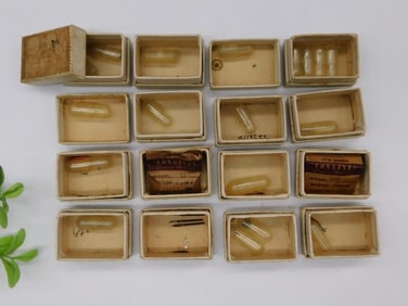 Vintage Watch Parts in Assorted Boxes Watchmaking Watchmaker Tools