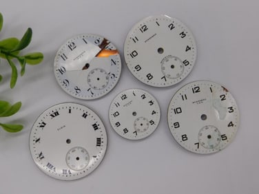 Vintage Porcelain Pocket Watch Faces WATCHMAKER WATCHMAKING TOOLS