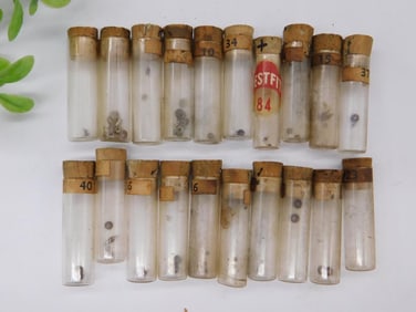 Vintage Specimen Vials with Cork Stoppers WATCHMAKER WATCHMAKING TOOLS