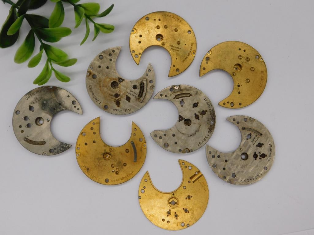Vintage Semi-Circular Watch Movement Plates WATCHMAKER WATCHMAKING TOOLS: Vintage Semi-Circular Watch Movement Plates WATCHMAKER WATCHMAKING TOOLS