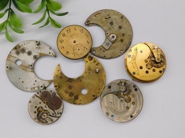 Vintage Pocket Watch Movements and Parts WATCHMAKER WATCHMAKING TOOLS