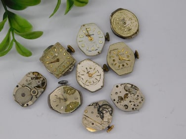 8 Vintage Watch Movements for Parts or Repair WATCHMAKER WATCHMAKING TOOLS