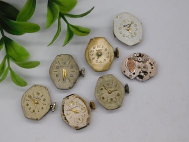 7 Vintage Watch Movements and Dials WATCHMAKER WATCHMAKING TOOLS