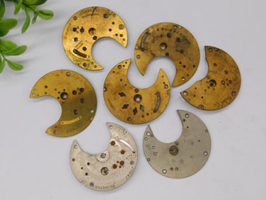 Vintage Watch Movement Plates in Mixed Metals WATCHMAKER WATCHMAKING TOOLS