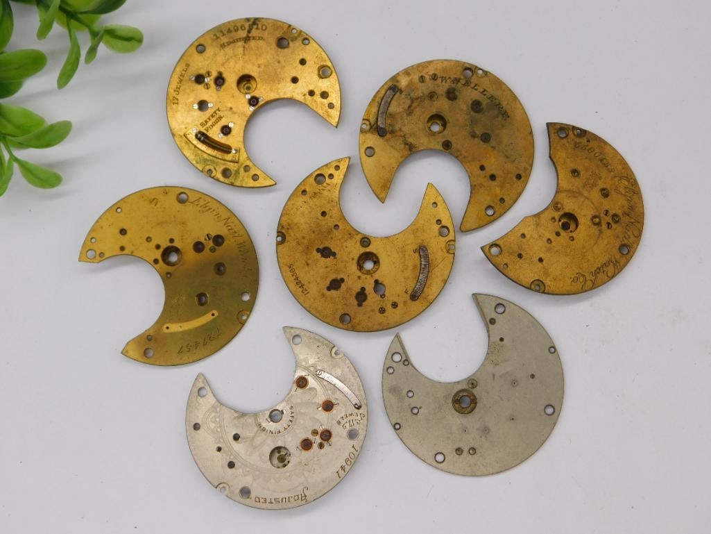 Vintage Watch Movement Plates in Mixed Metals WATCHMAKER WATCHMAKING TOOLS: Vintage Watch Movement Plates in Mixed Metals WATCHMAKER WATCHMAKING TOOLS