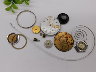 Vintage Watch Parts and Mechanisms WATCHMAKER WATCHMAKING TOOLS