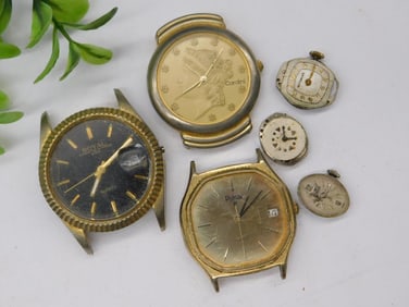 Vintage Watch Collection Including Cardini and Pulsar Models WATCHMAKER WATCHMAKING TOOLS