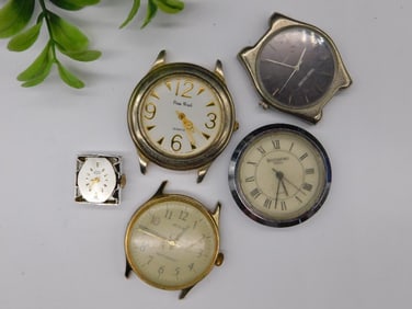 5 Vintage Watch Cases for Repair or Parts WATCHMAKER WATCHMAKING TOOLS