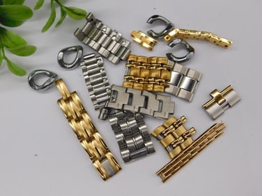 Metal Watch Band Links in Gold and Silver Tone WATCHMAKER WATCHMAKING TOOLS