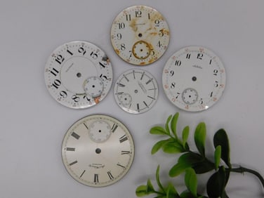 Vintage Enamel Pocket Watch Faces WATCHMAKER WATCHMAKING TOOLS