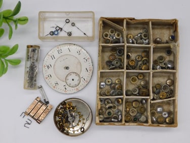 Watch Parts Including Dials and Components WATCHMAKER WATCHMAKING TOOLS