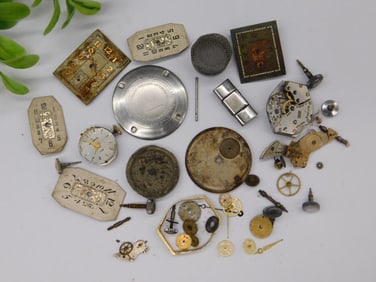 Vintage Watch Parts for Repair or Craft WATCHMAKER WATCHMAKING TOOLS
