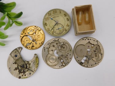 Vintage Watch Movements and Faceplate WATCHMAKER WATCHMAKING TOOLS