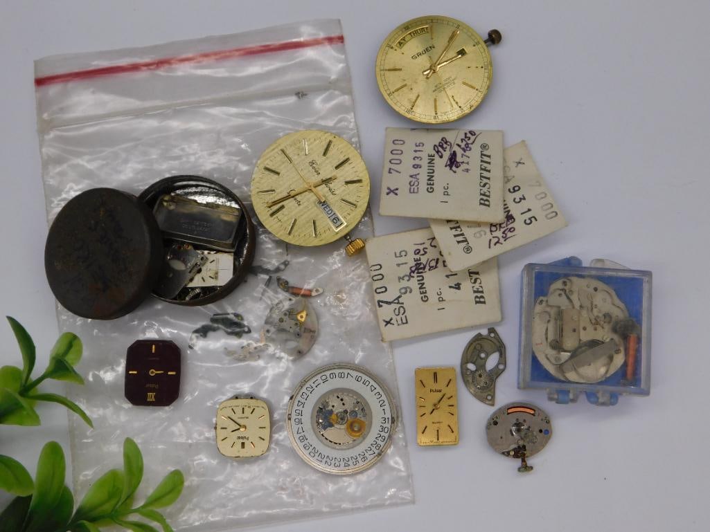 Vintage Watch Parts and Dials WATCHMAKER WATCHMAKING TOOLS: Vintage Watch Parts and Dials WATCHMAKER WATCHMAKING TOOLS