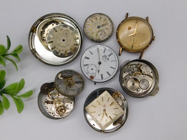 Vintage Watch Movements and Cases WATCHMAKER WATCHMAKING TOOLS