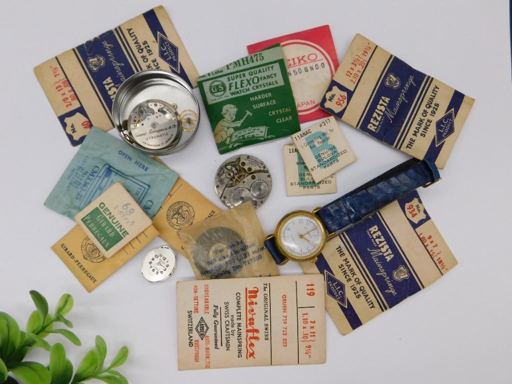 Vintage Watch Parts and Accessories WATCHMAKER WATCHMAKING TOOLS: Vintage Watch Parts and Accessories WATCHMAKER WATCHMAKING TOOLS