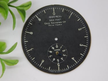 Geo. Scherr Co. Gauge Dial Face, Made in Switzerland WATCHMAKER WATCHMAKING TOOLS