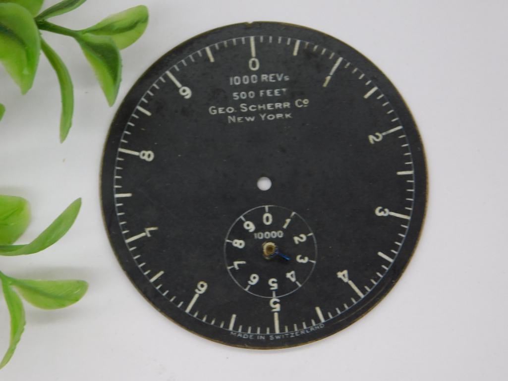 Geo. Scherr Co. Gauge Dial Face, Made in Switzerland WATCHMAKER WATCHMAKING TOOLS: Geo. Scherr Co. Gauge Dial Face, Made in Switzerland WATCHMAKER WATCHMAKING TOOLS