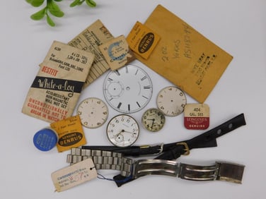 Vintage Watch Faces and Watchmaker Supplies WATCHMAKER WATCHMAKING TOOLS