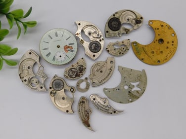 Vintage Pocket Watch Movements and Parts WATCHMAKER WATCHMAKING TOOLS