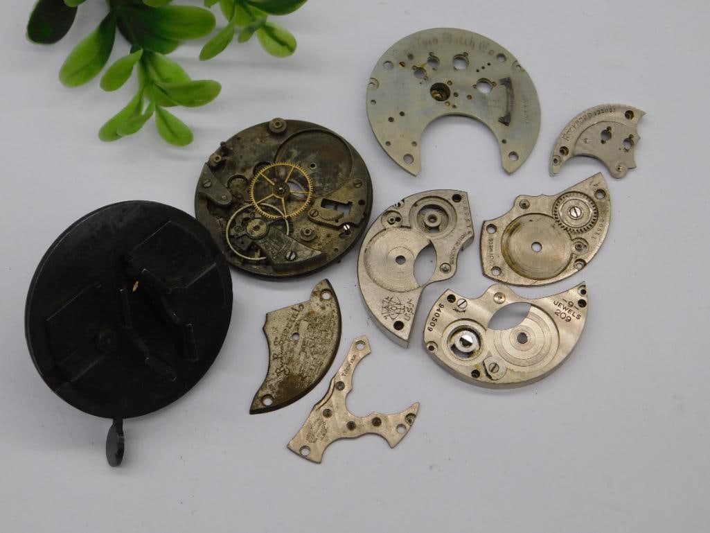 Vintage Watch Movement Parts with Associated Metal Pieces WATCHMAKER WATCHMAKING TOOLS: Vintage Watch Movement Parts with Associated Metal Pieces WATCHMAKER WATCHMAKING TOOLS