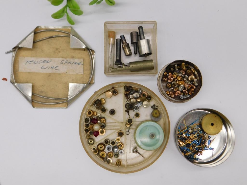 Watch Parts and Tension Spring Wire WATCHMAKER WATCHMAKING TOOLS: Watch Parts and Tension Spring Wire WATCHMAKER WATCHMAKING TOOLS
