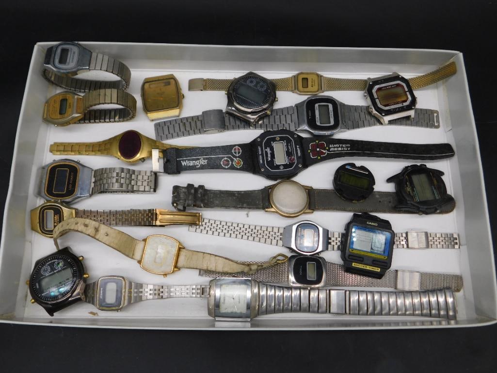 Vintage Digital and Analog Wristwatches WATCHMAKER WATCHMAKING TOOLS: Vintage Digital and Analog Wristwatches WATCHMAKER WATCHMAKING TOOLS