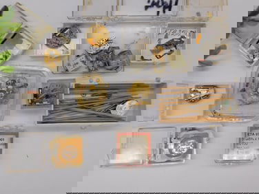 Watch Movements and Parts in Containers WATCHMAKER WATCHMAKING TOOLS