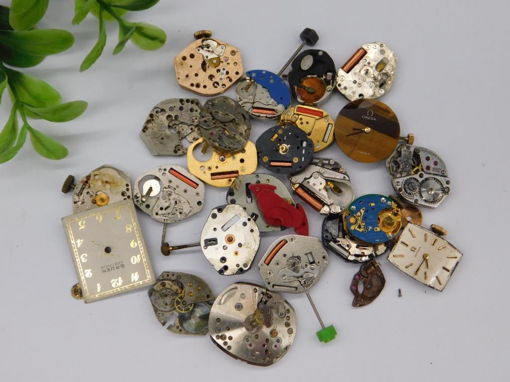 Vintage Watch Movements for Parts or Repair WATCHMAKER WATCHMAKING TOOLS: Vintage Watch Movements for Parts or Repair WATCHMAKER WATCHMAKING TOOLS